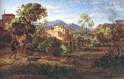 Olivier, Johann Heinrich Ferdinand Italian Landscape oil on canvas